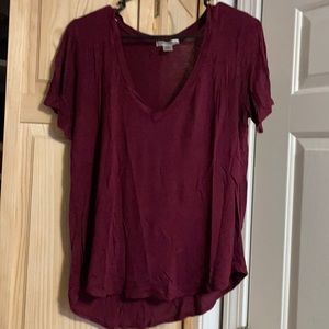 Medium Bozzolo maroon flowy top